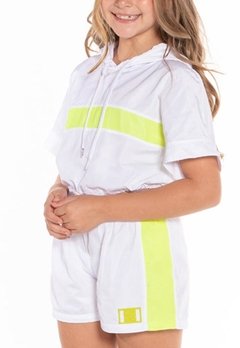 Conjunto Short Infantil Capuz Branco Mylu - comprar online