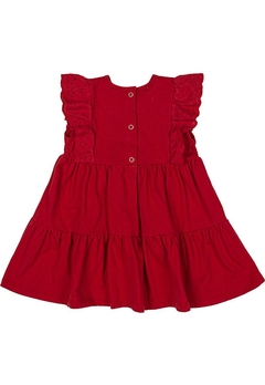 Vestido Curto Infantil Vermelho Momi - comprar online