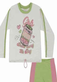 Conjunto Legging Infantil Manga Longa Verde Catavento - comprar online