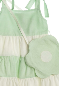 Vestido Bebê Estampado Bolsa Verde Anjos Baby - comprar online