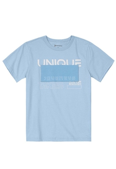 Camiseta Azul Unique Takes Infantil Brandili