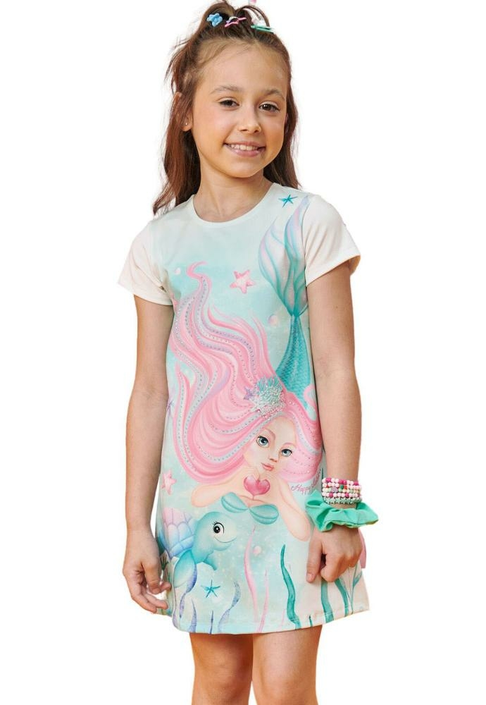 Vestido lilás sereia kukie infantil meninas 6 a 11 anos kukiê - Vestido  Infantil - Magazine Luiza