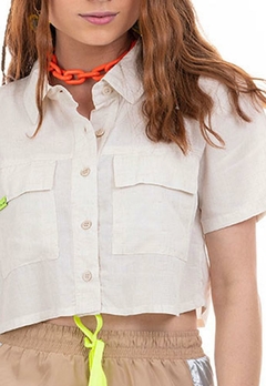 Camisa Juvenil Botão Off White Collie - comprar online