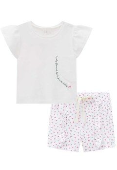 Conjunto Shorts Infantil Branco Infanti