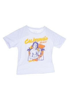 Camiseta T-Shirt Einstein Califórnia Branco Mini Us