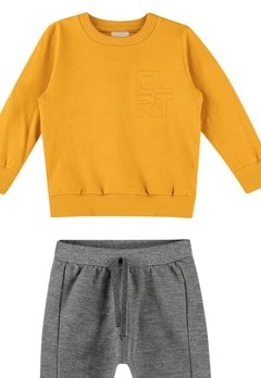 Conjunto Calça Infantil Amarelo Colorittá - comprar online