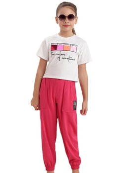 Conjunto Calça Infantil Vermelho Collors Petit Cherrie