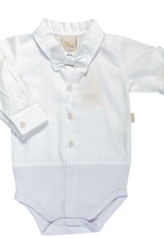 Conjunto Body Gravata Borboleta Calça Oxford Anjos Baby na internet