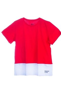 Camiseta MC Pantone Vermelho Mini Us
