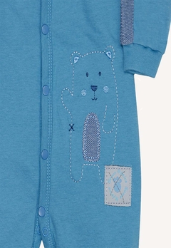 Macacão Longo Azul Urso Infantil Sonho Mágico - comprar online