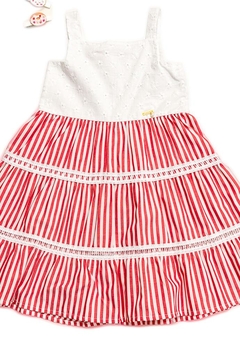 Vestido Curto Infantil Vermelho Vigat - comprar online