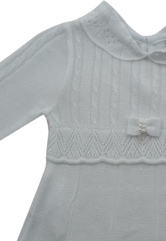 Vestido Longo Branco Laço Infantil Noruega - comprar online