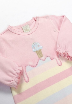 Macacão Longo Bebê Menina Rosa Anjos Baby - comprar online