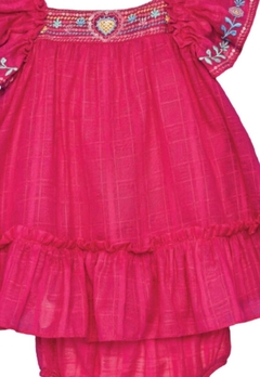 Conjunto Vestido Culote Rosa Infantil Petit Cherie - comprar online