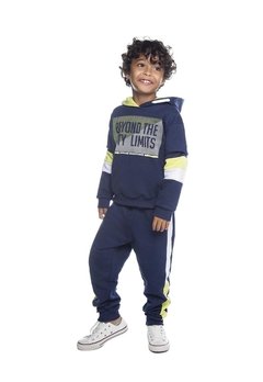 Conjunto Moletom Infantil Azul Beyound Have Fun