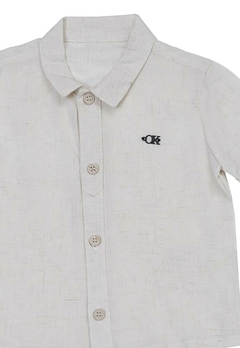 Camiseta Viscose Linho Off White Ok & Pakita - comprar online