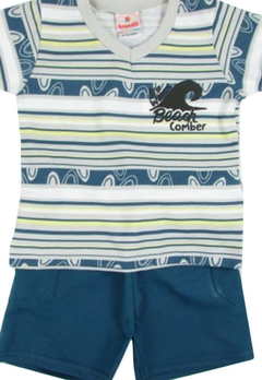 Conjunto Camiseta Bermuda Big Waves Beach Brandili - comprar online