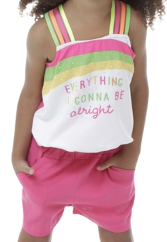 Conjunto Blusa Short Infantil Pink Carol e Dani - comprar online