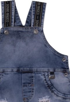 Macacão Curto Bebê Jeans Sonho Magico - comprar online
