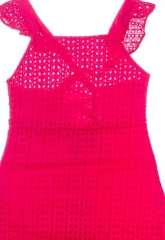 Vestido Tricoline Laise Rosa Mini Us - comprar online