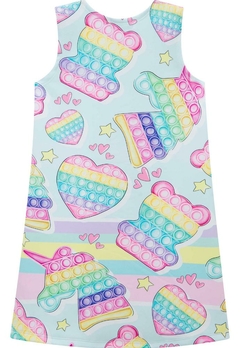 Vestido Regata Estampado Pop it Kukiê - comprar online