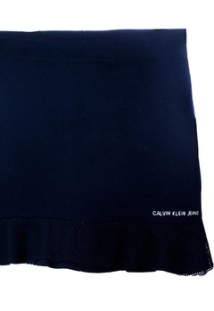 Saia Juvenil Moletinho Preto Calvin Klein Jeans - comprar online