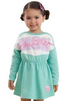 Vestido ML Infantil Verde Mon Sucre