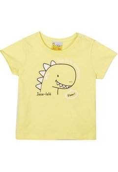 Camiseta Infantil Estampada Amarela Nini&Bambini