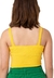 Top Cropped Canelado Amarelo Catbalou - comprar online