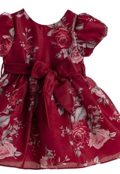 Vestido Infantil Bordado Vermelho Petit Cherie - comprar online