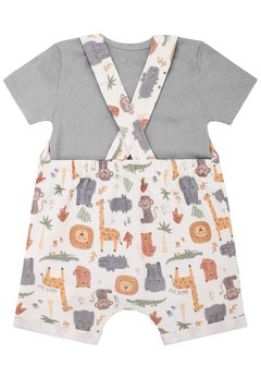 Conjunto Body Infantil Branco Animais LucBoo - comprar online