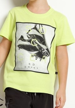 Camiseta MC Soccer Verde Flúor Banana Danger - comprar online
