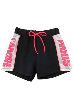 Shorts J´adore Paris Preto Animê