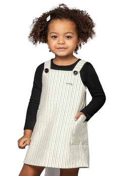Vestido Com Blusa ML Infantil Preto Colorittá - comprar online