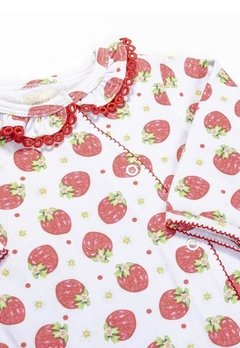 Macacão Bebê Morangos Vermelho Anjos Baby - comprar online