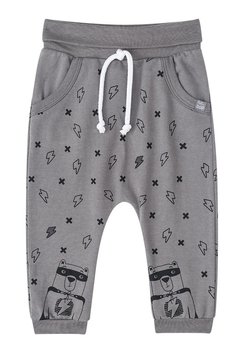 Calça Jogger Estampada Cinza LucBoo