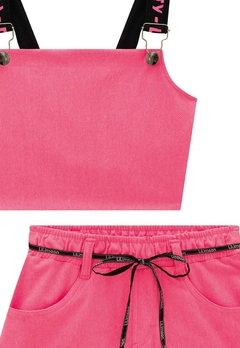Conjunto Boxy Over Meia Malha Pink Lilimoon - comprar online