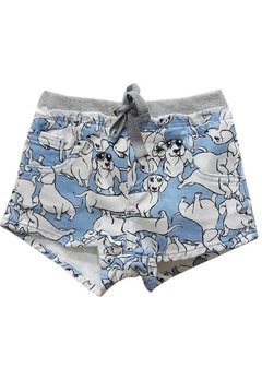 Shorts Infantil Moletinho Estampado Dogs Animê