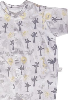 Macacão Longo Estampado Girafas Branco D Bella For Baby - comprar online