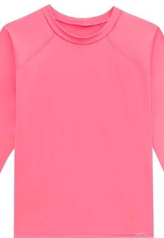 Blusa ML Proteção Solar Rosa Neon Kukiê - comprar online