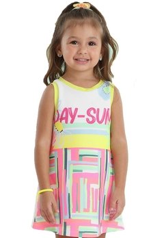 Vestido Infantil Day Sun Mon Sucré