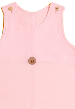 Macacão Romper Tricoline Rosa Keko & Beka - comprar online