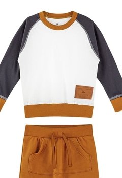 Conjunto Calça Infantil Marrom Colorittá - comprar online