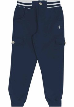 Calça Infantil Azul Marinho Onda Marinha