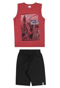 Conjunto Infantil Regata City Vermelho Elian