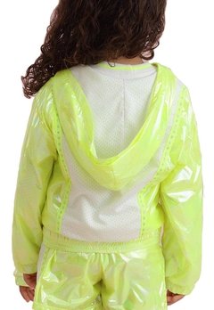 Jaqueta Infantil Verde Neon Capuz Petit Cherie - comprar online