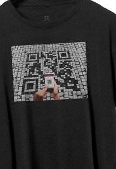 Camiseta Infantil Preto QRCODE Reserva Mini - comprar online