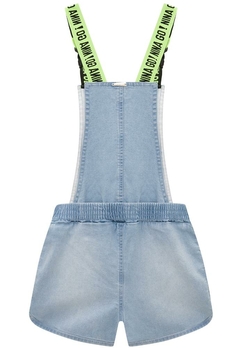 Jardineira Infantil Jeans Leve Neon Nina Go - comprar online