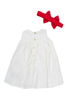 Vestido Bebê Laço Branco Ok&Pakita - comprar online