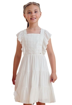 Vestido Branco Bordado Infantil Petit Cherie na internet